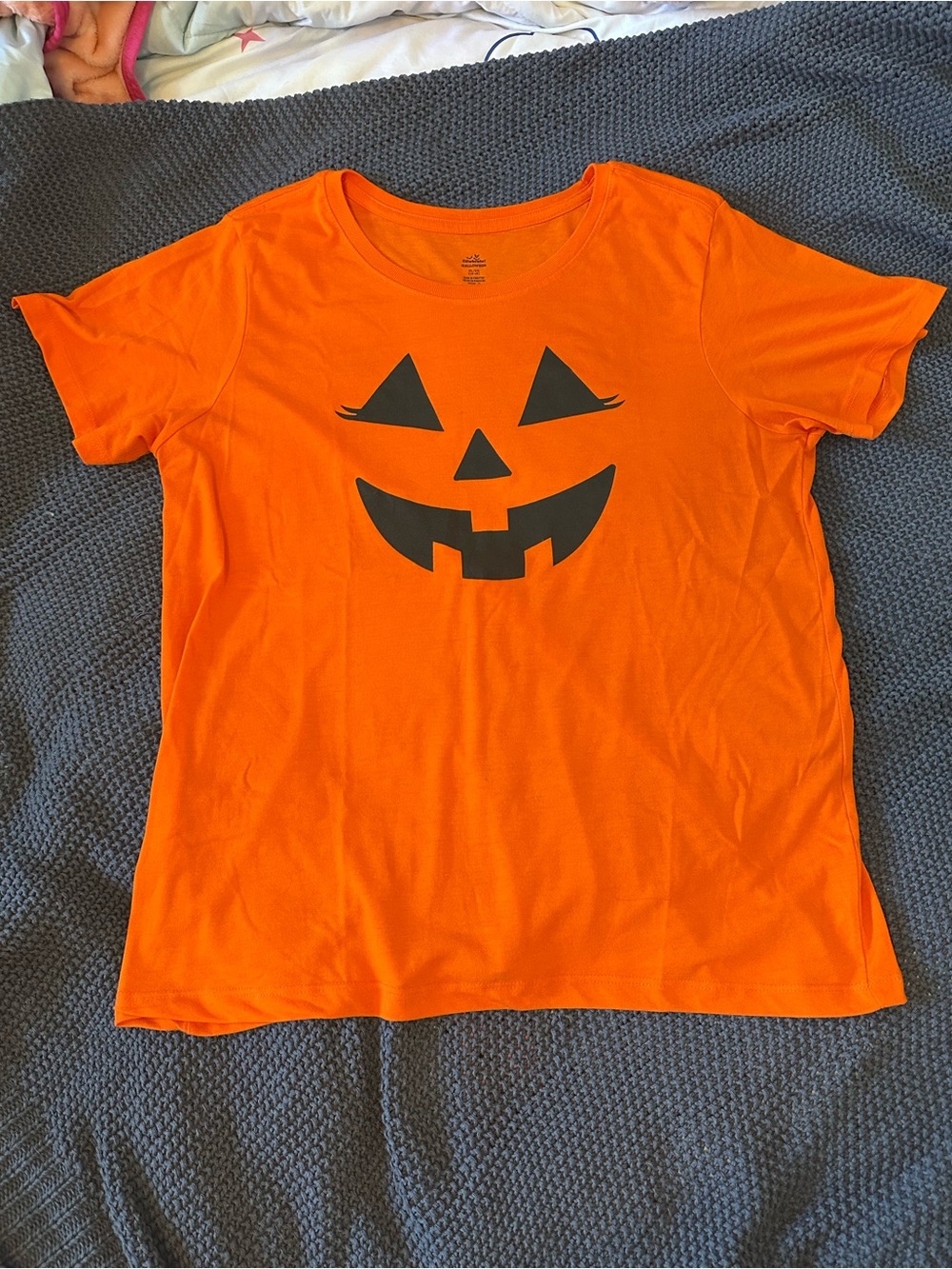 Women’s Orange Pumpkin Face Tee - Way to Celebrate